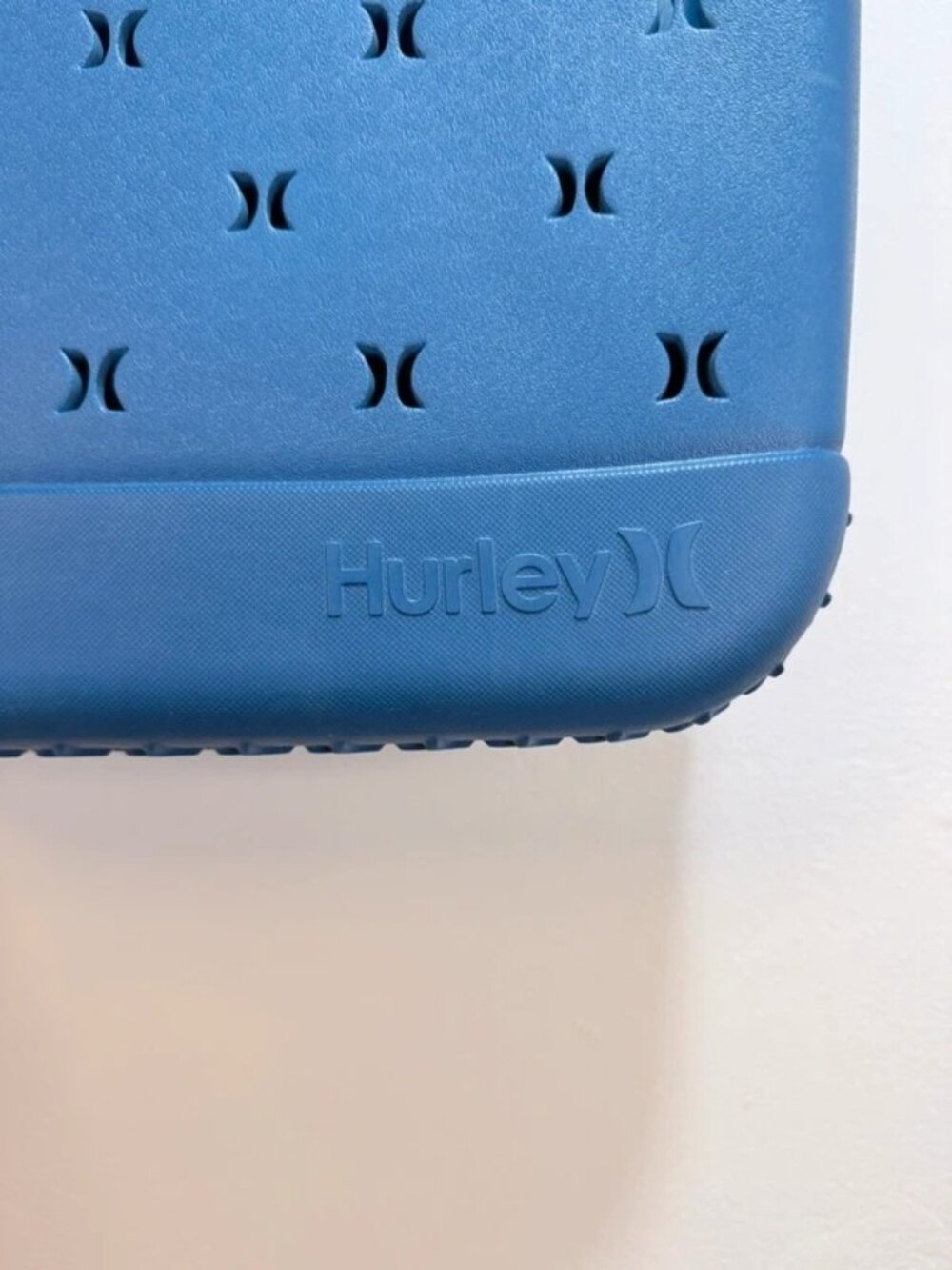 Hurley Tote Beach Bag Blue Rubber Silicone Waterproof - Picture 4 of 9